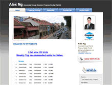 Tablet Screenshot of alexngproperties.com